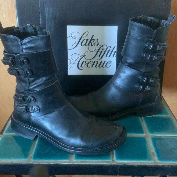 Donald Pliner Vera Gomma buckle boots - Picture 1 of 7